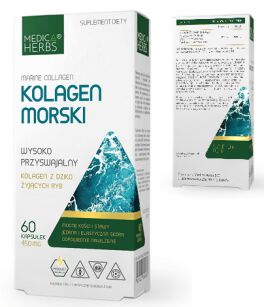 Medica Herbs Kolagen morski (typ 1) 450mg 60kaps