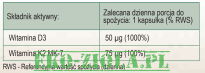 Bio Herbs Witamina D3 + K2mk7 2000/75mcg 120kaps - 3