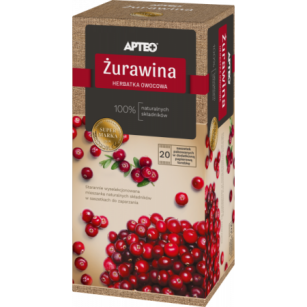 Apteo herbata Żurawina (50% owocu) 20x2,5g