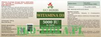 Bio Herbs Wit D3 5000 (olej słonecznikowy) 120kaps - 2