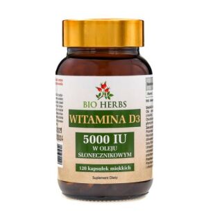 Bio Herbs Wit D3 5000 (olej słonecznikowy) 120kaps
