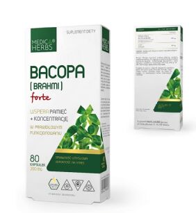 Medica Herbs Bacopa (Brahmi) Forte 200mg 80kaps