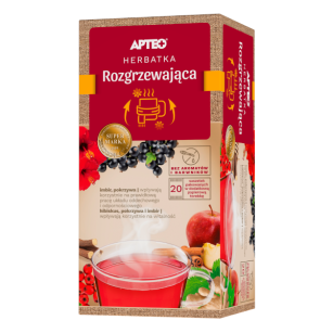 Apteo herbata Rozgrzewająca z imbirem 20x2g