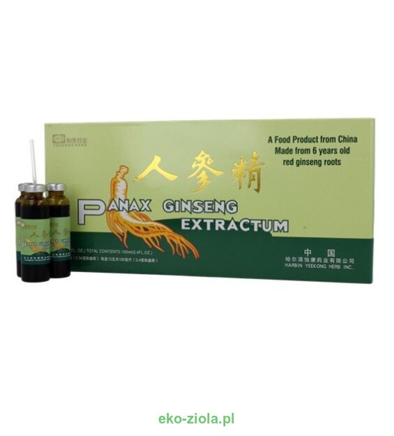 Meridian Napój Żeń-szeń, Panax Ginseng Extractum 10x10 ml