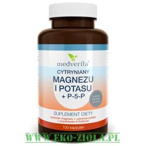 Medverita Magnez (cytrynian) + Potas (cytrynian) + P-5-P (wit. B6) 50kaps