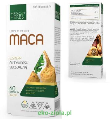 Medica Herbs Maca (wyciąg z korzenia) 620mg 60kaps