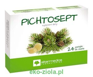 Alter Medica Pichtosept tabletki do ssania z olejkiem pichtowym 24past