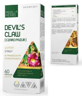 Medica Herbs Devil’s claw (czarci pazur) 600mg 60kaps