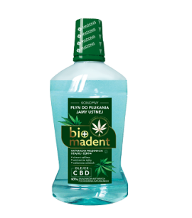 BioMadent Nutka Płyn do płukania jamy ustnej Konopny z olejkiem CBD 500ml