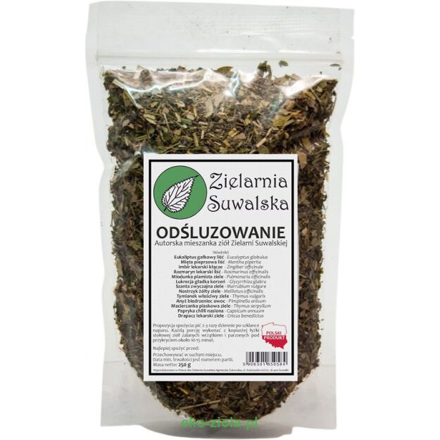 Zielarnia Suwalska mieszanka wg Klimuszko - Odśluzowanie 250g