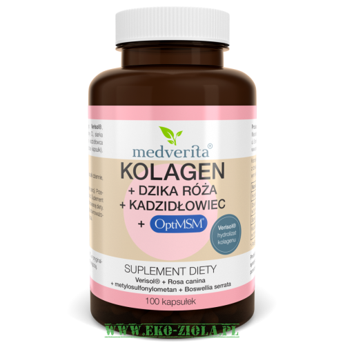 Medverita Kolagen Verisol® + Dzika Róża + Kadzidłowiec + OptiMSM® - 100 kapsułek