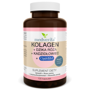 Medverita Kolagen Verisol® + Dzika Róża + Kadzidłowiec + OptiMSM® - 100 kapsułek