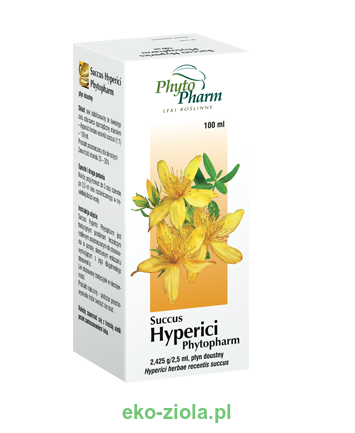 PhytoPharm Succus Hyperici (sok z ziela dziurawca) 100ml, Lek OTC