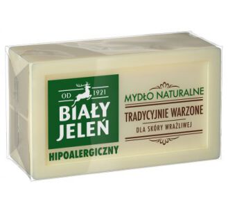 Biały Jeleń Mydło szare naturalne w kostce 150g