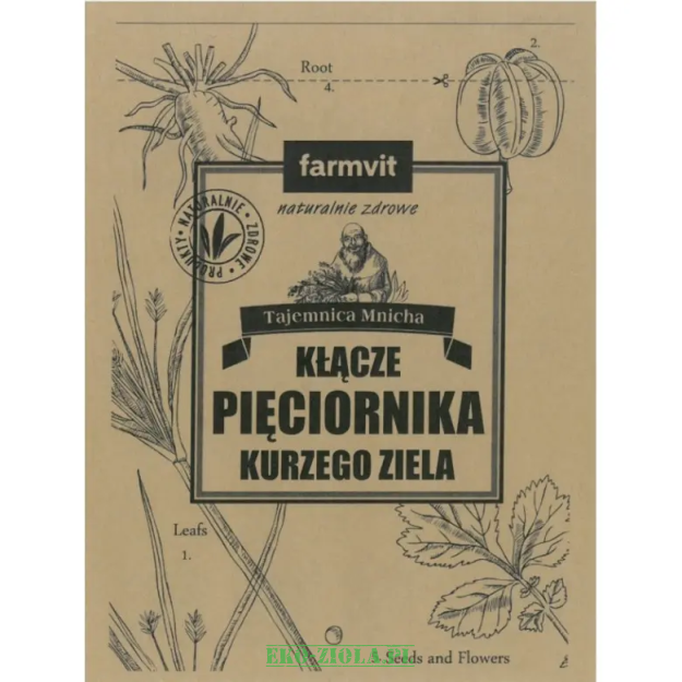 Farmvit Pięciornik kurze ziele kłącze 50g