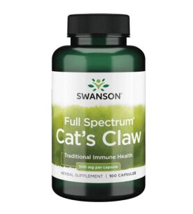 Swanson Cat`s Claw (Koci Pazur Vilcacora) 500mg 100kaps