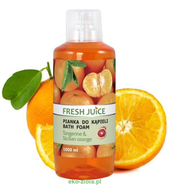 Fresh Juice Pianka do kąpieli Mandarynka i Pomarańcza 1000ml