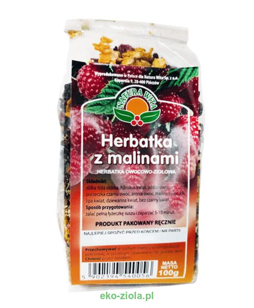 Natura Wita Herbata z malinami 100g