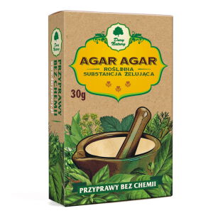 Dary Natury przyprawa Agar Agar (roślinna substancja żelująca) 30g