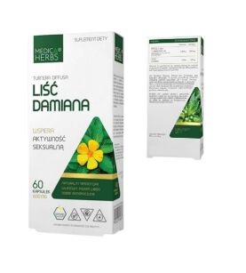 Medica Herbs Damiana Liść 600mg 60kasp