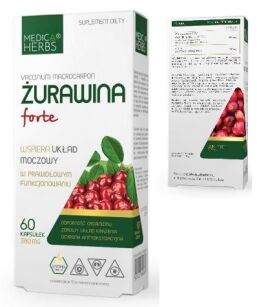 Medica Herbs Żurawina forte 380mg 60kaps