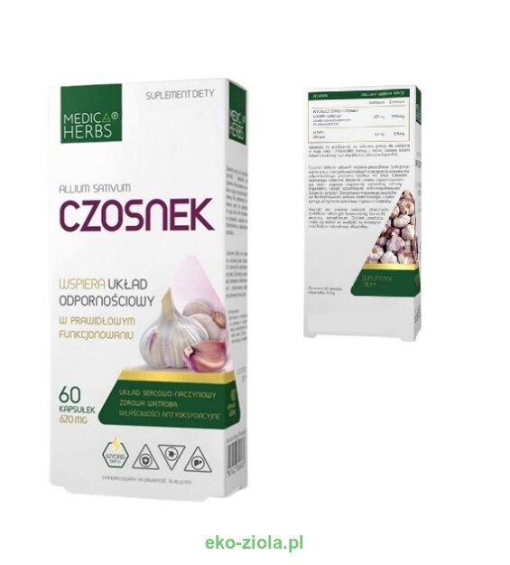 Medica Herbs Czosnek 620mg 60kaps