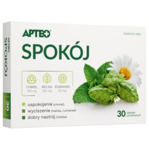 Apteo Spokój (melisa, chmiel, rumianek) 30tabl