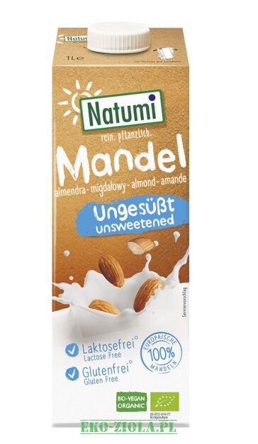 Natumi Napój migdałowy BIO B/GL B/C 1L