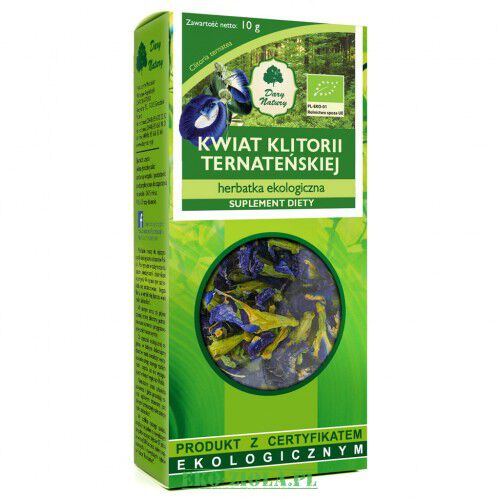 Dary Natury Klitoria Ternateńska kwiat (niebieska herbata) EKO 10g