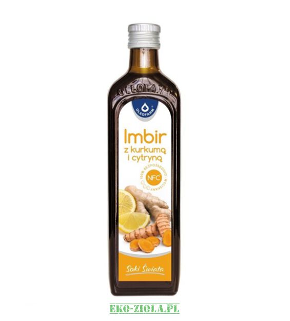 Oleofarm Sok Imbir z kurkumą i cytryną 490ml