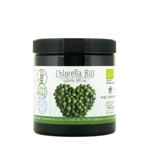 Pięć Przemian Chlorella BIO 500mg tabletki bezglutenowe 140g