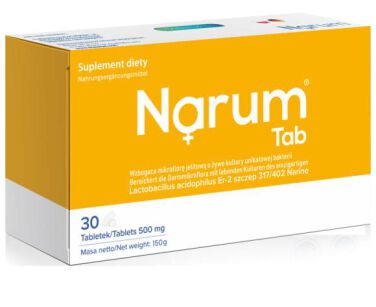 Narum tab 500mg 30tab (żółty)