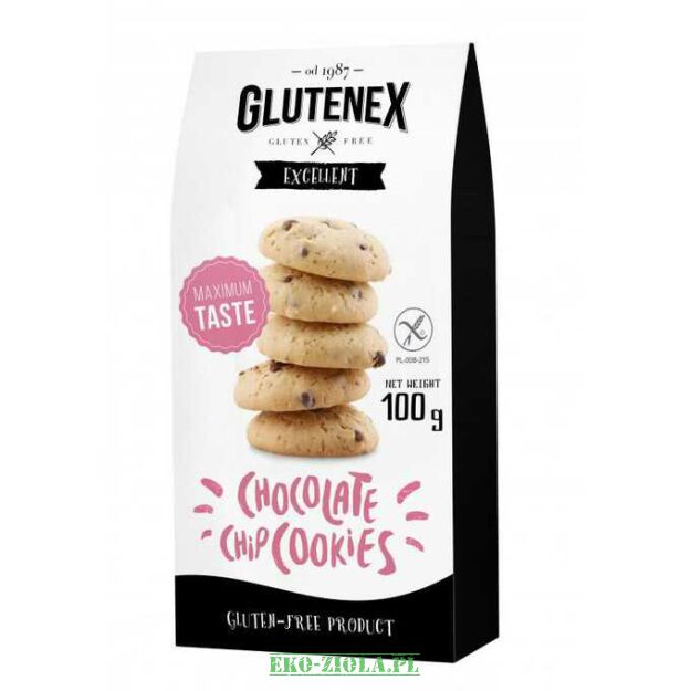 Glutenex Ciastka z kawałkami czekolady 130g