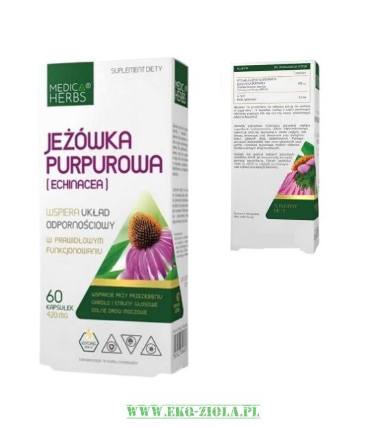 Medica Herbs Jeżówka purpurowa (Echinacea) 420mg 60kaps