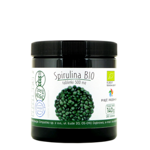 Pięć Przemian  Spirulina BIO tabletki 500mg B/GL 140g