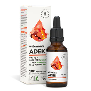 Aura Herbals Witaminy ADEK (A+D3+E+K2MK7) 30ml