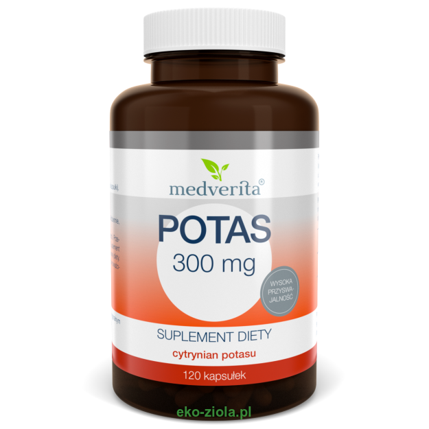 Medverita Potas (cytrynian potasu) 300mg 120kaps