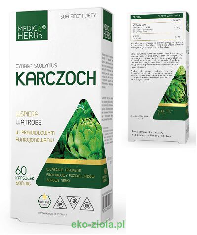 Medica Herbs Karczoch 600mg 60kaps