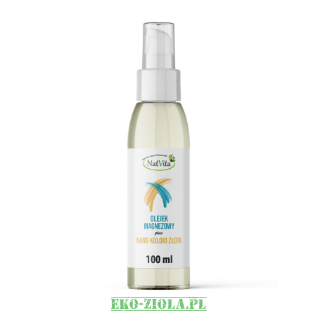 NatVita Olejek magnezowy 33% plus nano złoto (20ppm/5g)  100ml