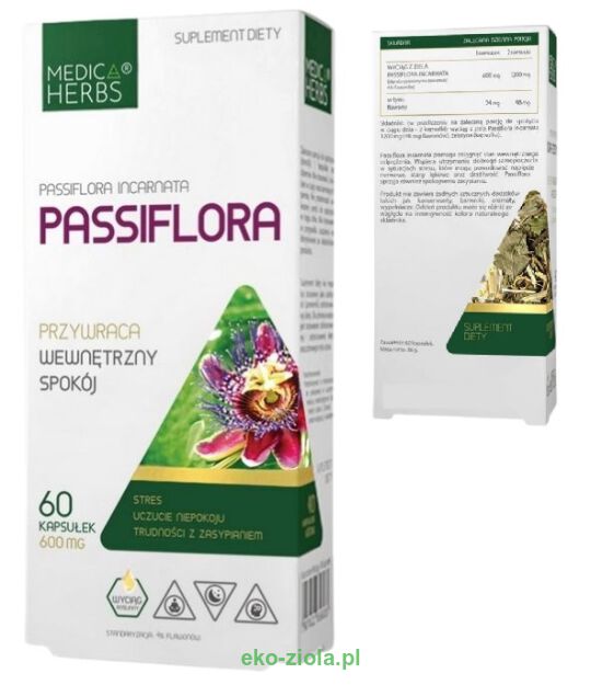 Medica Herbs Passiflora (męczennica) 600mg 60kaps