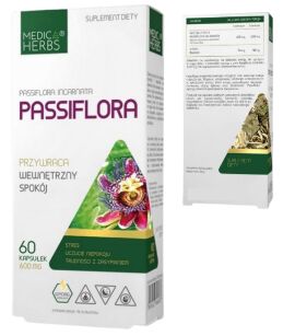Medica Herbs Passiflora (męczennica) 600mg 60kaps
