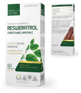 Medica Herbs Resweratrol (rdestowiec japoński) 500mg 60kaps