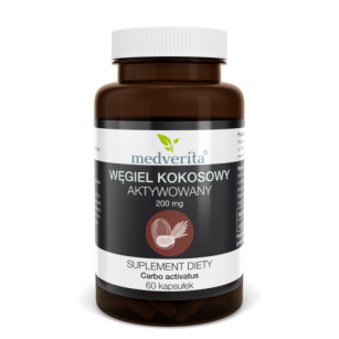 Medverita Węgiel aktywny 200mg 60kaps