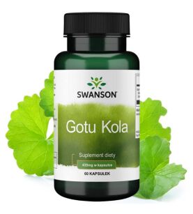 Swanson Gotu Kola (Wąkrota azjatycka) 435mg 60kaps