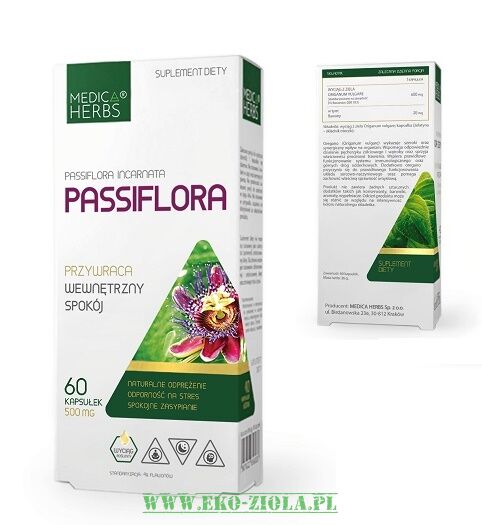 Medica Herbs Passiflora (męczennica) 500mg 60kaps