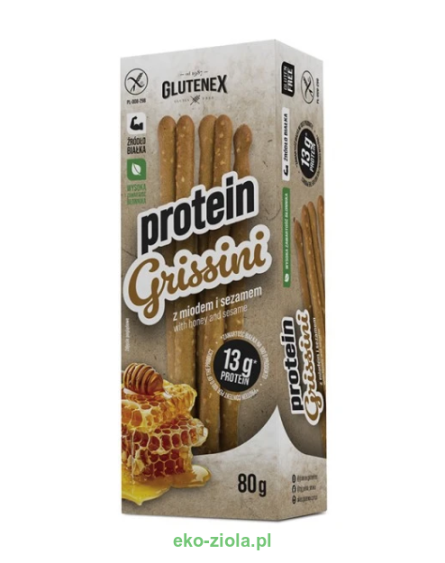 Glutenex Grissini z miodem i sezamem 80g