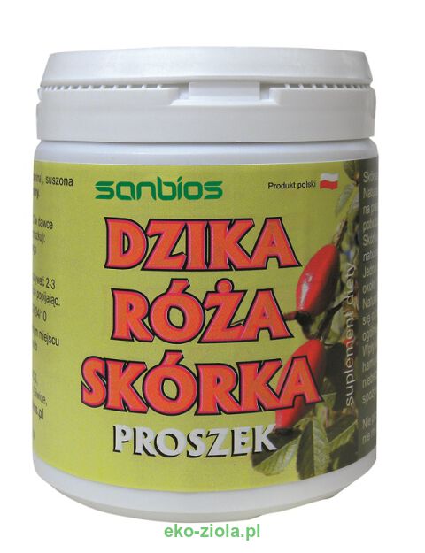 Sanbios Dzika Róża skórka proszek 200g