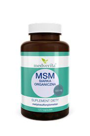 Medverita MSM (siarka organiczna) 500mg 120kaps