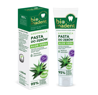 BioMadent Nutka Pasta do zębów Aloe Vera łagodząca (bez fluoru)