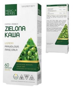 Medica Herbs Zielona kawa 550mg 60kaps